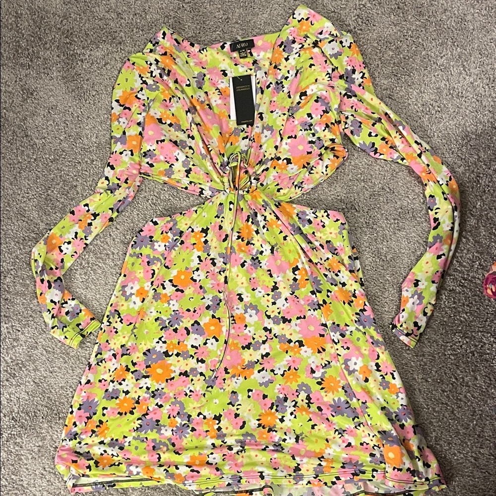 AFRM Multicolor Floral Dress